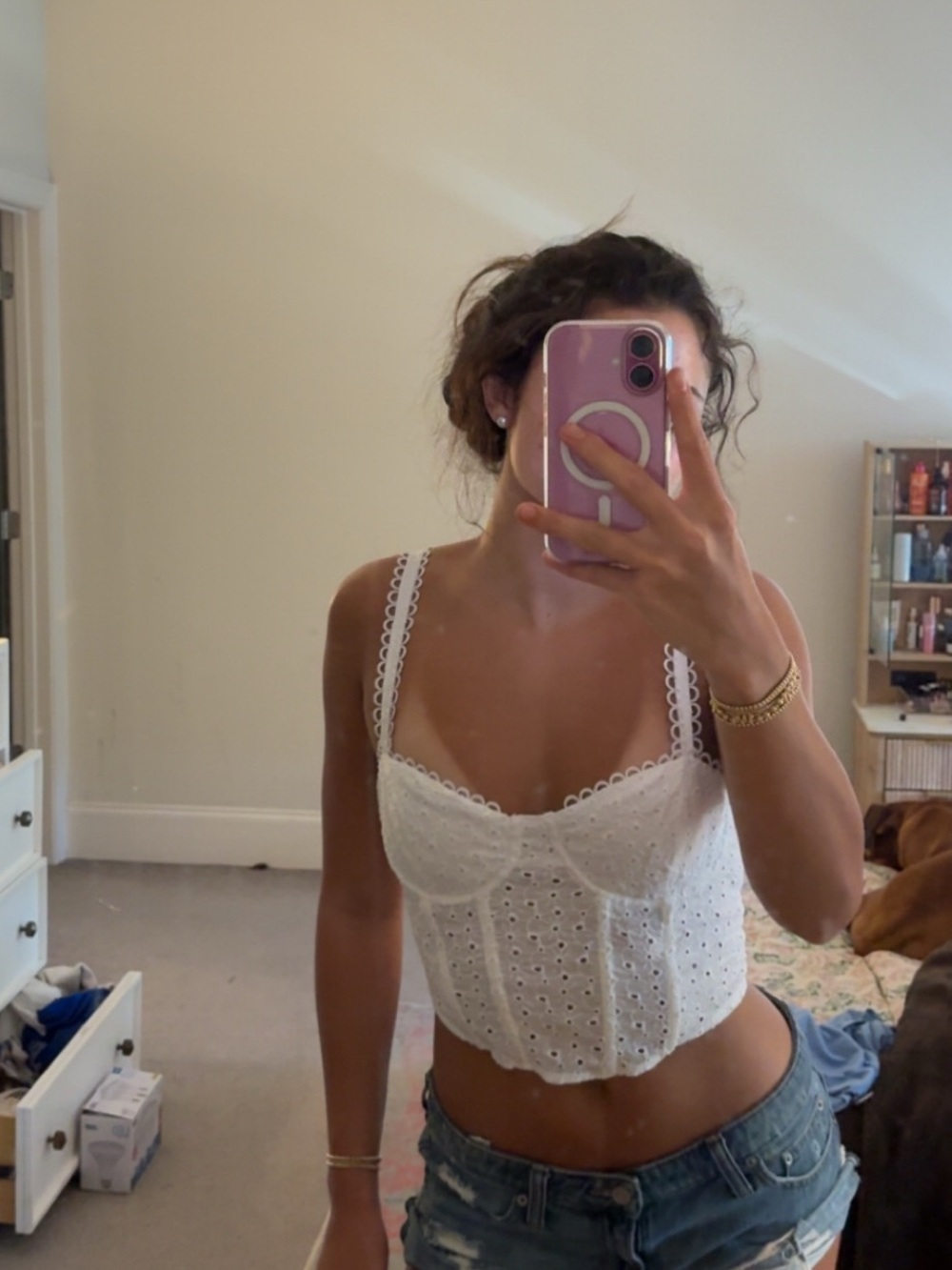 Astr the label White corset top!